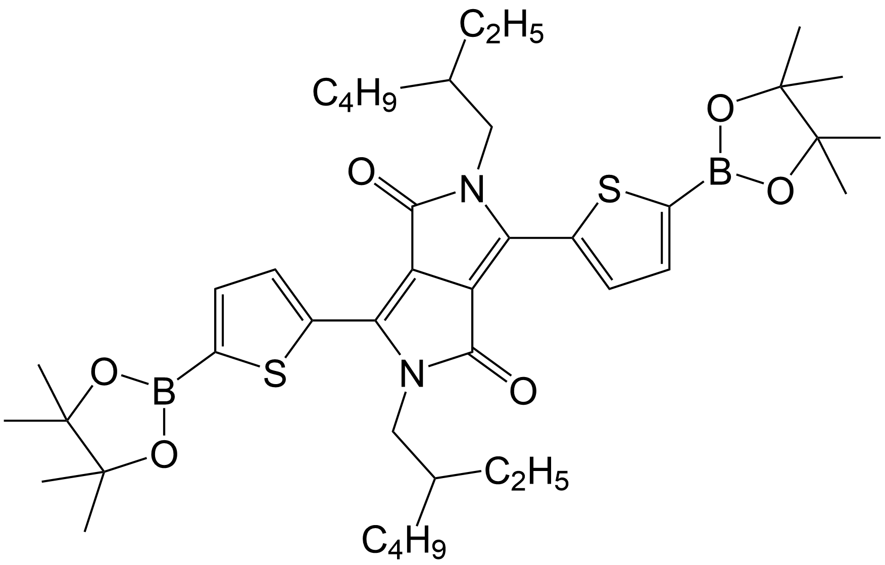 2,5-二(2-乙基己基)-3,6-二(5-硼酸频哪醇酯噻吩基)-吡咯并吡咯二酮